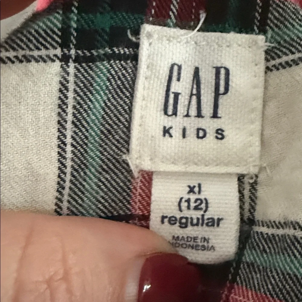 GAP‎ Kids Girls Holiday Christmas Plaid Dress Cabincore size 12